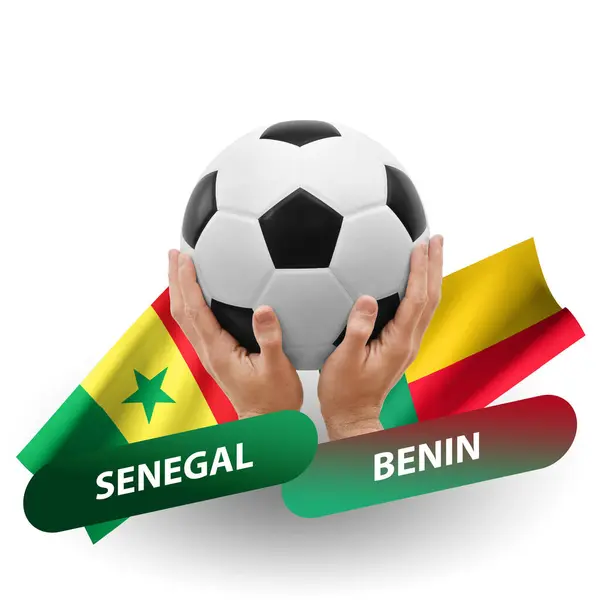 Soccer Football Competition Match National Teams Senegal Benin — Stock Fotó