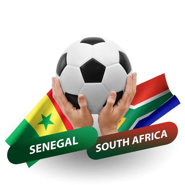 Soccer Football Competition Match National Teams Senegal South Africa — Stock Photo, Image