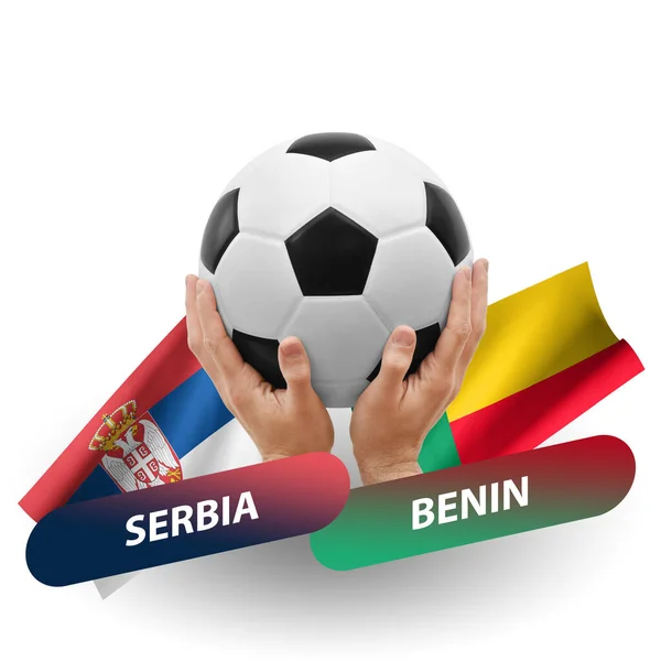 Soccer Football Competition Match National Teams Serbia Benin — Fotografia de Stock