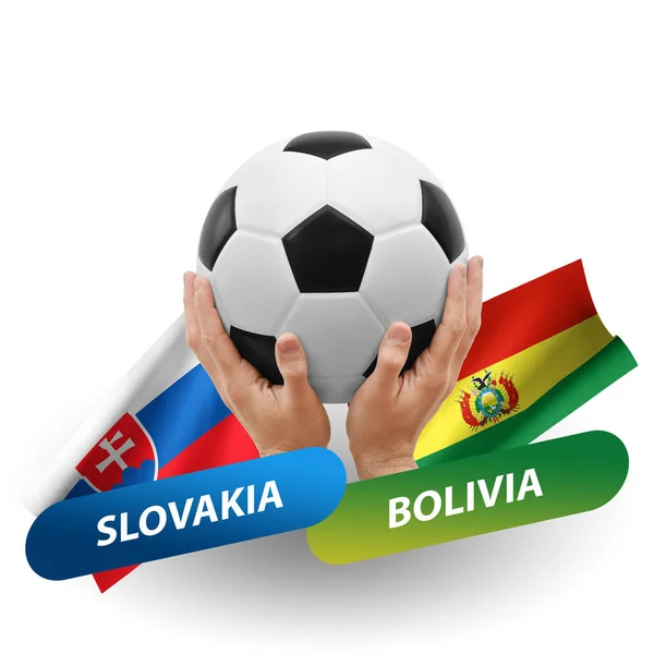 Soccer Football Competition Match National Teams Slovakia Bolivia — Stock Fotó