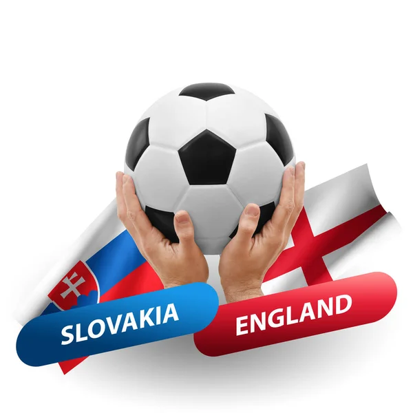 Fußball Wettbewerbsspiel Nationalmannschaften Slowakei England — Stockfoto