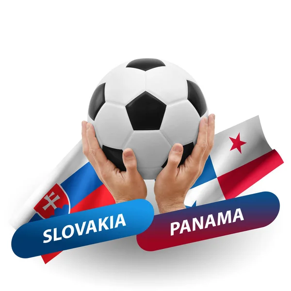 Soccer Football Competition Match National Teams Slovakia Panama — стоковое фото