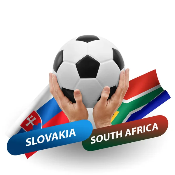 Soccer Football Competition Match National Teams Slovakia South Africa — Stock Photo, Image