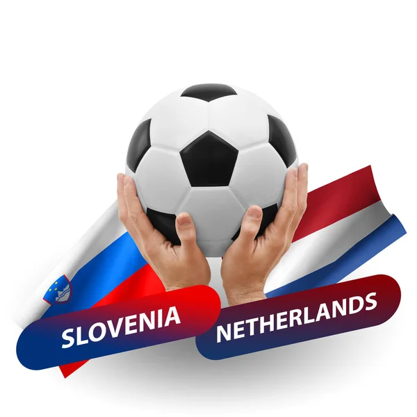 Soccer Football Competition Match National Teams Slovenia Netherlands — Photo