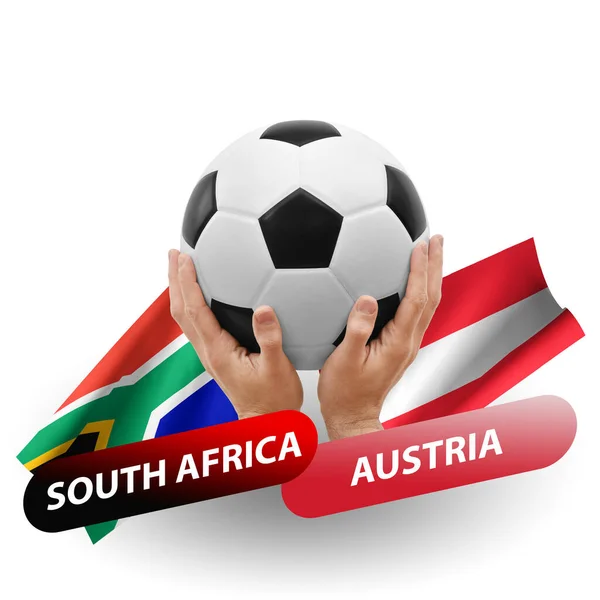 Soccer Football Competition Match National Teams South Africa Austria — Stock Photo, Image