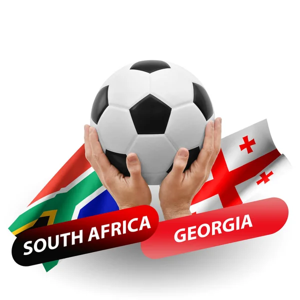 Soccer Football Competition Match National Teams South Africa Georgia — Stock Photo, Image