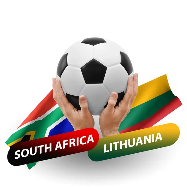 Soccer Football Competition Match National Teams South Africa Lithuania — Stock Photo, Image