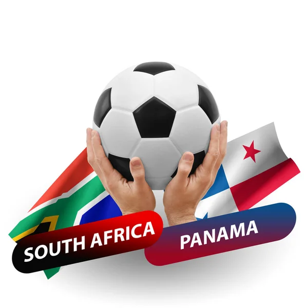 Soccer Football Competition Match National Teams South Africa Panama — Stockfoto