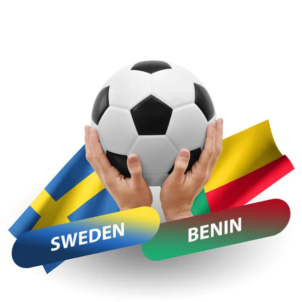 Soccer Football Competition Match National Teams Sweden Benin — Fotografia de Stock