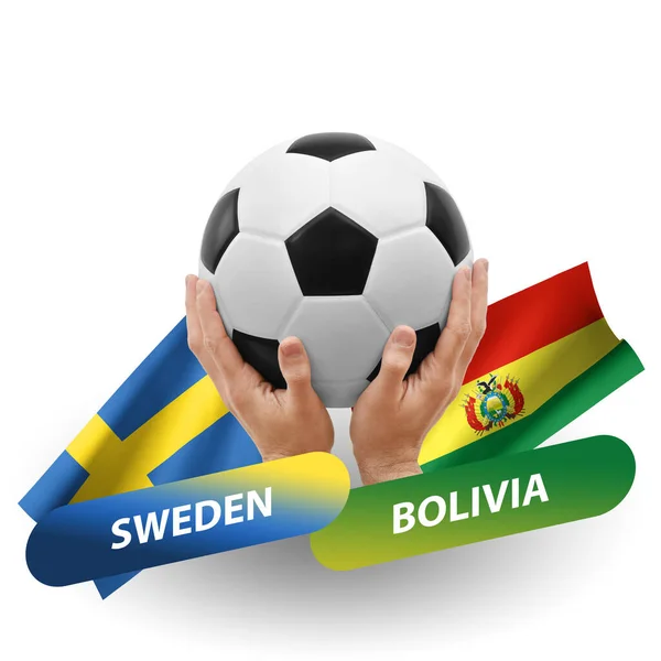 Soccer Football Competition Match National Teams Sweden Bolivia — Stock Photo, Image