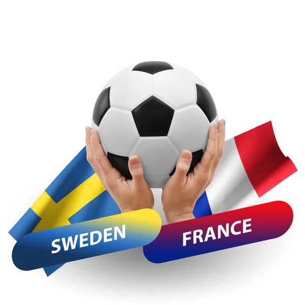 Soccer Football Competition Match National Teams Sweden France — Photo