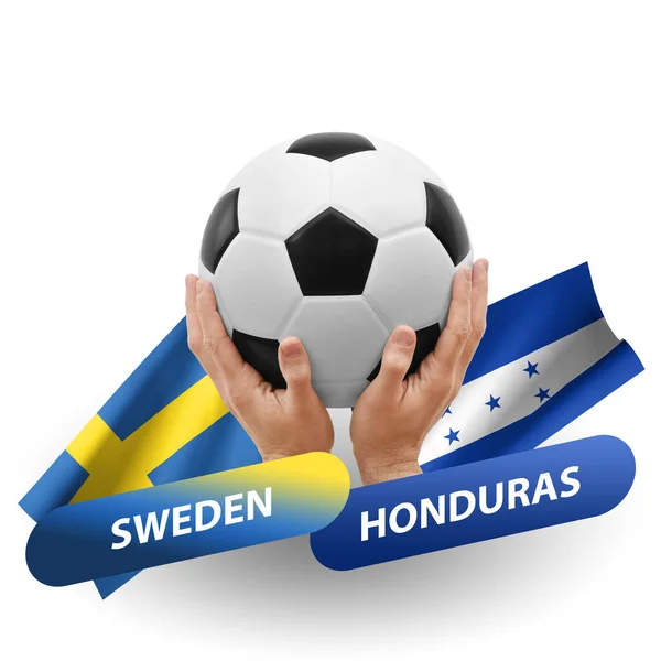 Soccer Football Competition Match National Teams Sweden Honduras — Stock Fotó
