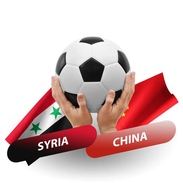 Soccer Football Competition Match National Teams Syria China — Photo