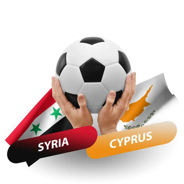Soccer Football Competition Match National Teams Syria Cyprus — 图库照片