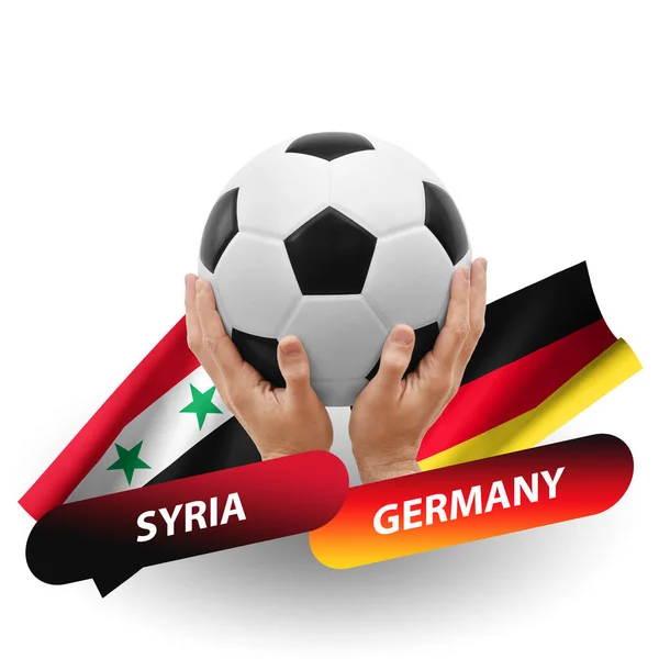 Soccer Football Competition Match National Teams Syria Germany — Φωτογραφία Αρχείου