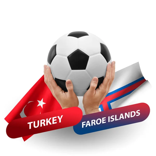 Soccer Football Competition Match National Teams Turkey Faroe Islands — Stockfoto