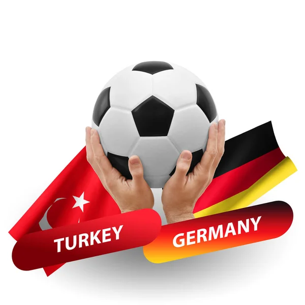 Soccer Football Competition Match National Teams Turkey Germany — Photo