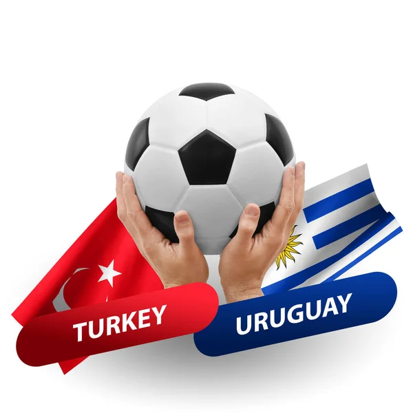 Soccer Football Competition Match National Teams Turkey Uruguay — Zdjęcie stockowe