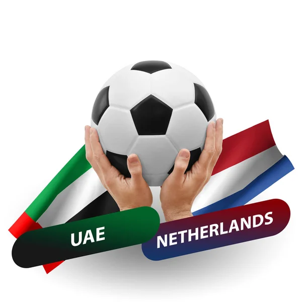 Soccer Football Competition Match National Teams Uae Netherlands — Stockfoto