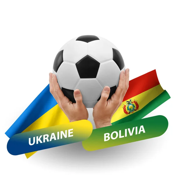 Soccer Football Competition Match National Teams Ukraine Bolivia — Stock Fotó