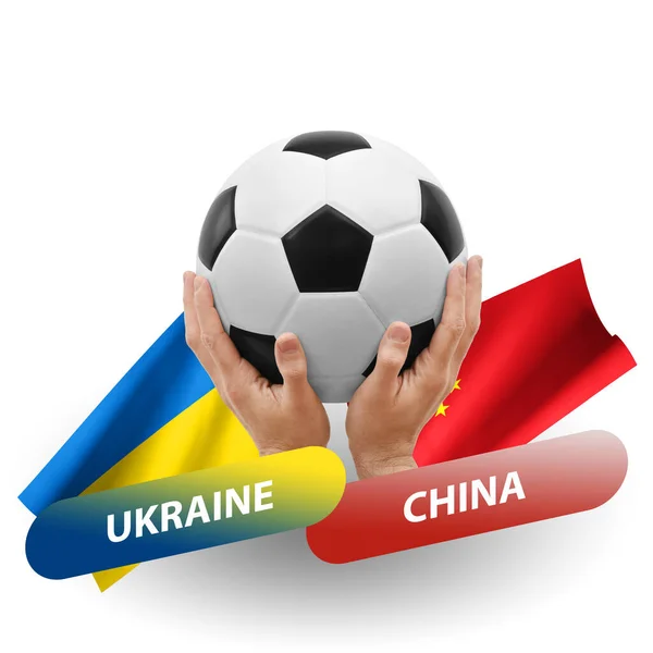 Soccer Football Competition Match National Teams Ukraine China — Photo