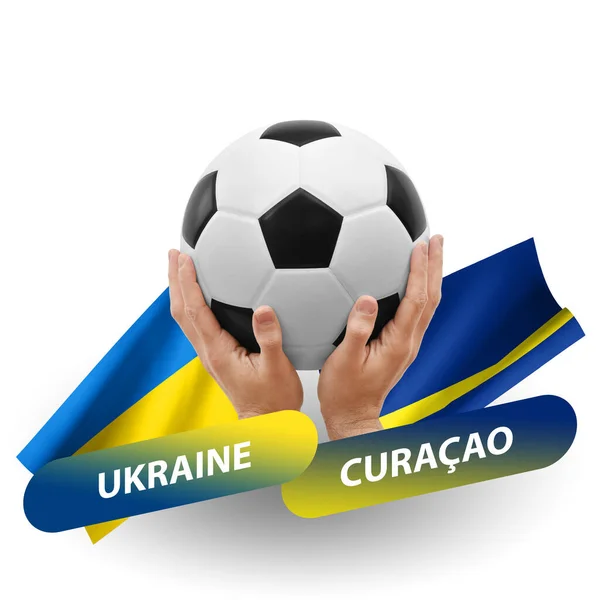 Soccer Football Competition Match National Teams Ukraine Curacao — Stock Fotó