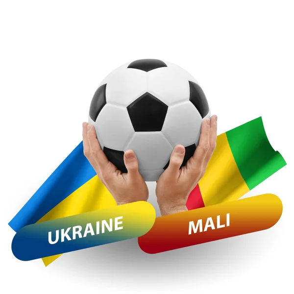 Soccer Football Competition Match National Teams Ukraine Mali — Photo
