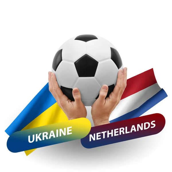 Soccer Football Competition Match National Teams Ukraine Netherlands — Photo