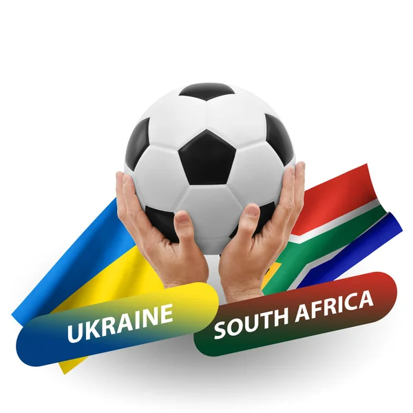 Soccer Football Competition Match National Teams Ukraine South Africa — Stock Photo, Image