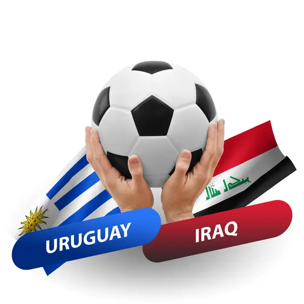 Fútbol Partido Competición Fútbol Equipos Nacionales Uruguay Iraq — Foto de Stock