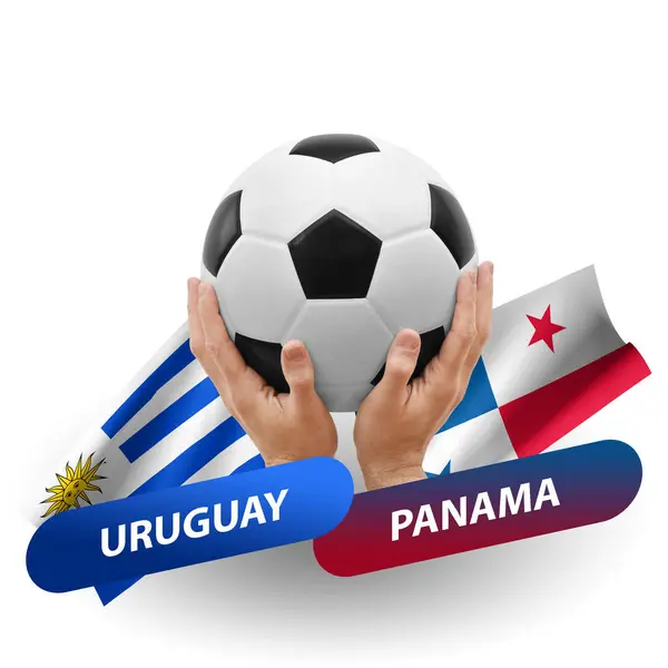 Soccer Football Competition Match National Teams Uruguay Panama — стоковое фото