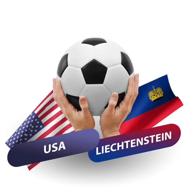 Soccer Football Competition Match National Teams Usa Liechtenstein — Stock fotografie