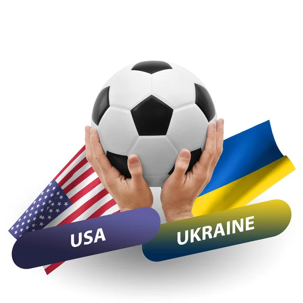 Soccer Football Competition Match National Teams Usa Ukraine — Stockfoto