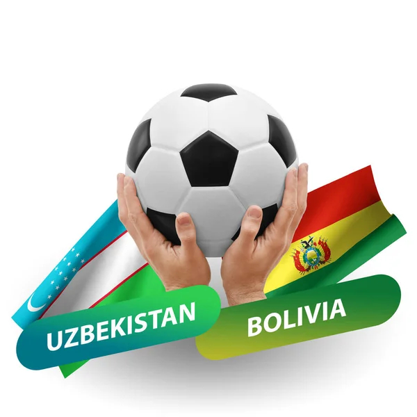 Soccer Football Competition Match National Teams Uzbekistan Bolivia — Stock Photo, Image