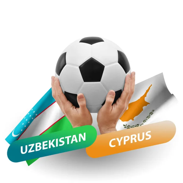 Ποδόσφαιρο Αγώνα Ποδοσφαίρου Εθνικές Ομάδες Uzbekistan Cyprus — Φωτογραφία Αρχείου