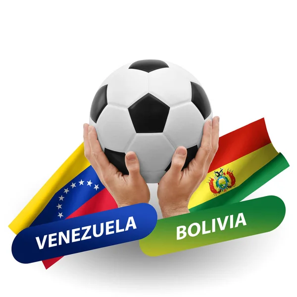 Soccer Football Competition Match National Teams Venezuela Bolivia — Stock Fotó