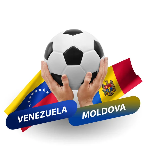 Soccer Football Competition Match National Teams Venezuela Moldova — Stock Fotó