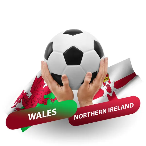 Soccer Football Competition Match National Teams Wales Northern Ireland – stockfoto