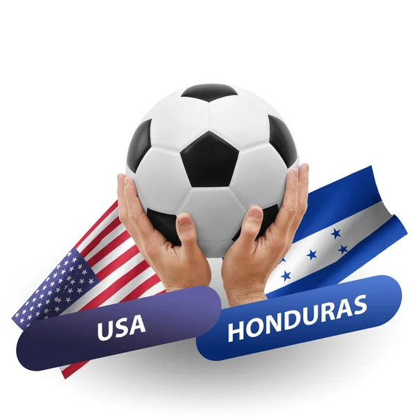 Soccer Football Competition Match National Teams Usa Honduras — Stock Photo, Image