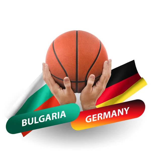 Basketball Competition Match National Teams Bulgaria Germany — Foto de Stock