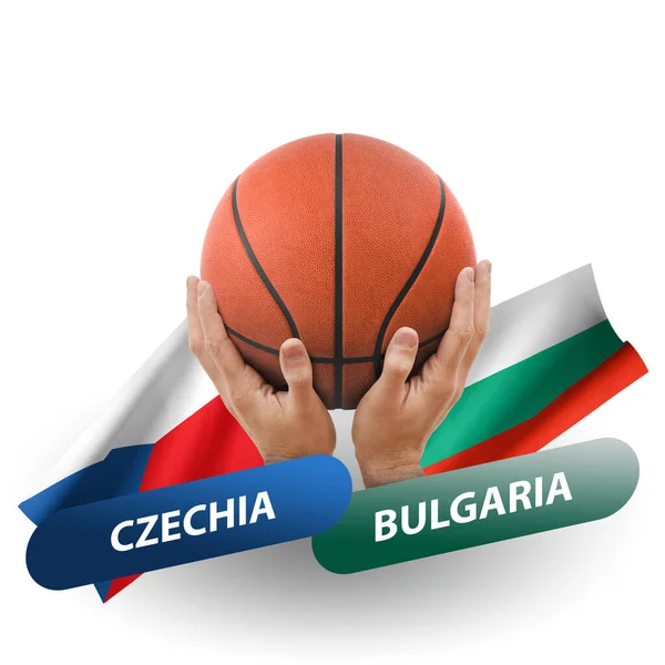 Basketball Competition Match National Teams Czechia Bulgaria — Stock Photo, Image