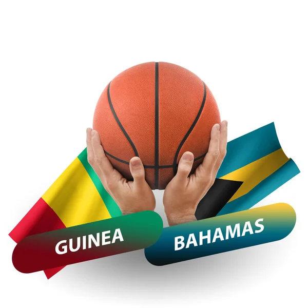 Basketball Competition Match National Teams Guinea Bahamas — Stock fotografie