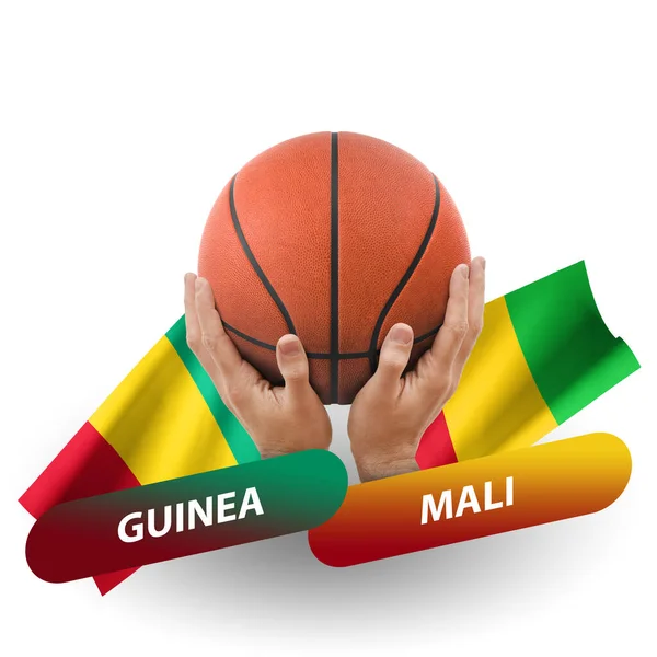 Basketball Competition Match National Teams Guinea Mali — Stock fotografie