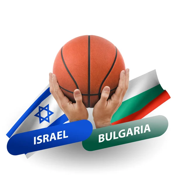 Basketball Competition Match National Teams Israel Bulgaria — Foto Stock