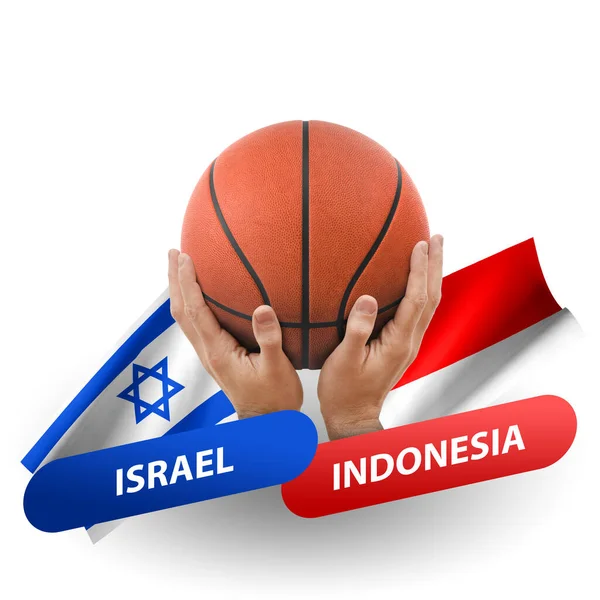 Basketball Competition Match National Teams Israel Indonesia — Stok fotoğraf