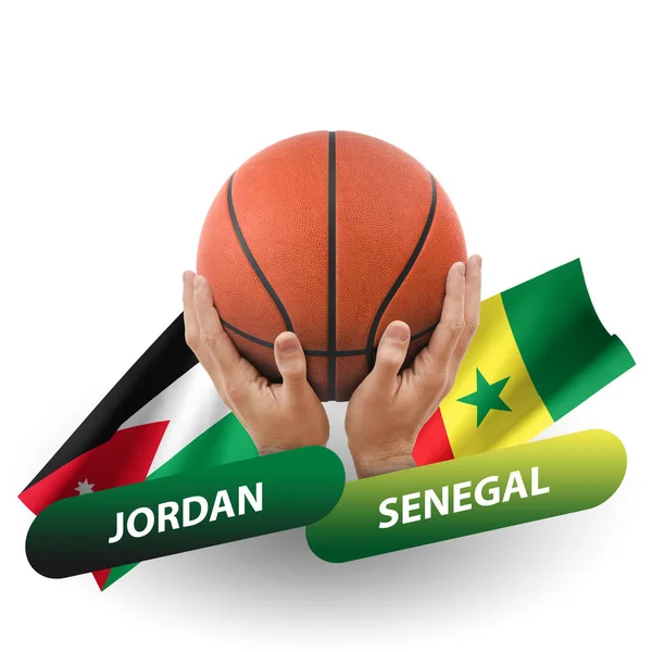 Basketball Competition Match National Teams Jordan Senegal — Stock fotografie