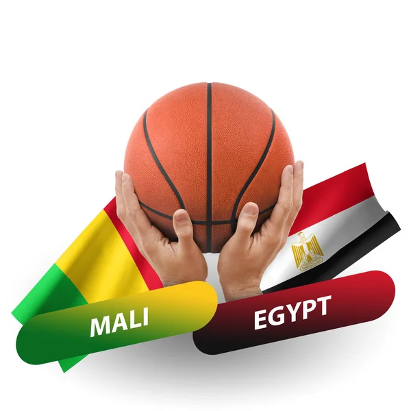 Basketball Competition Match National Teams Mali Egypt — Stock fotografie