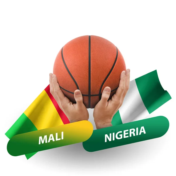 Basketball Competition Match National Teams Mali Nigeria — Stock fotografie