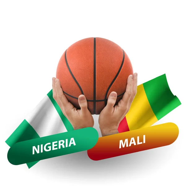 Basketball Competition Match National Teams Nigeria Mali — Stock fotografie