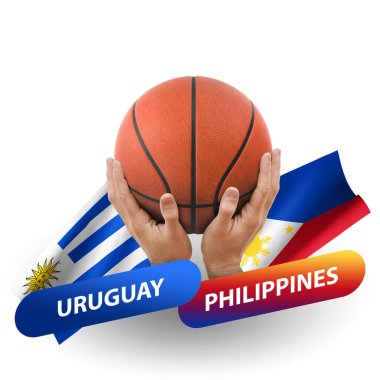 Basketball competition match, national teams uruguay vs philippines